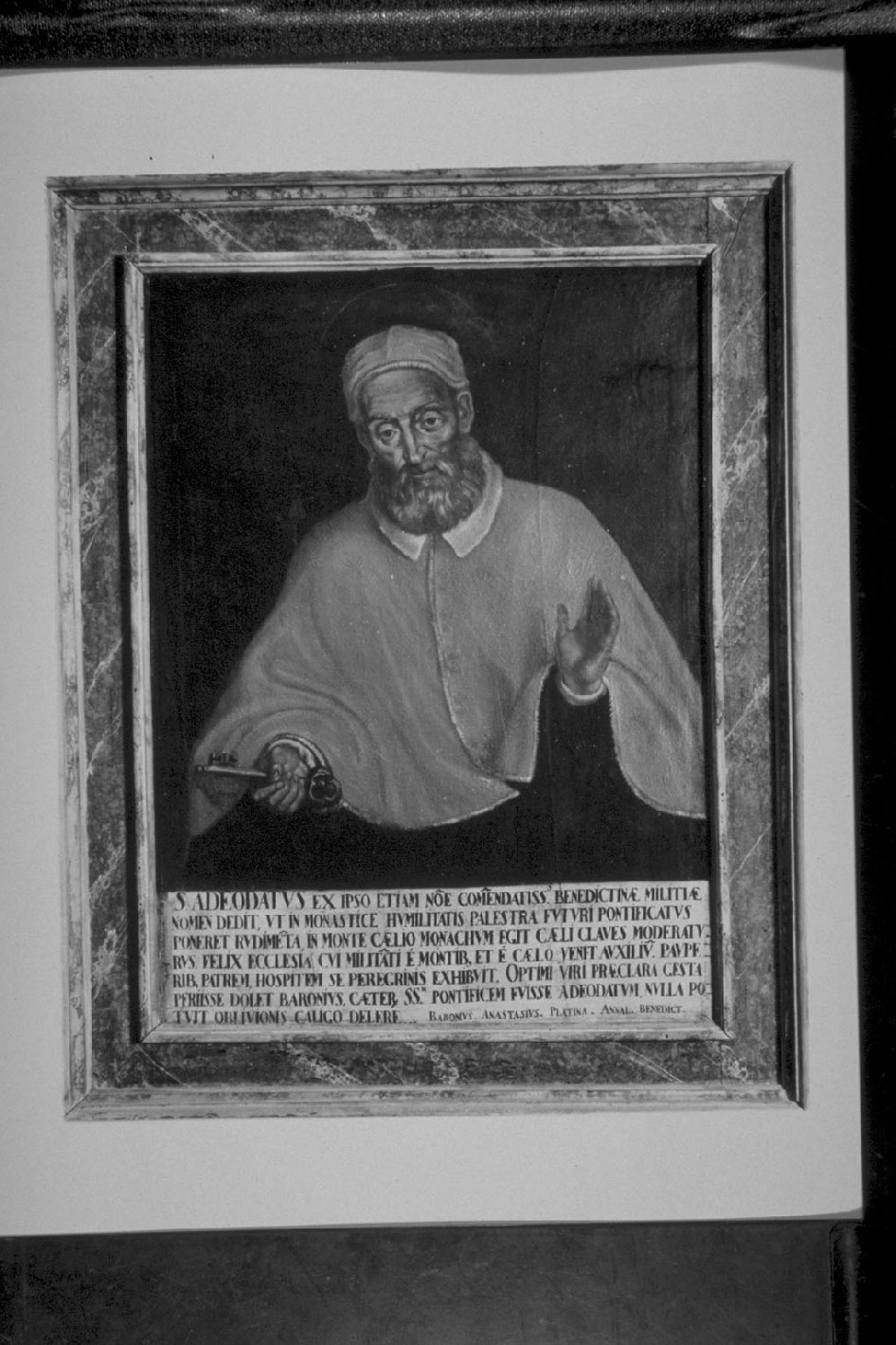 ritratto di Papa Adeodato, ritratto di ecclesiastico (dipinto, opera isolata) - ambito Italia centro-settentrionale (sec. XVII)