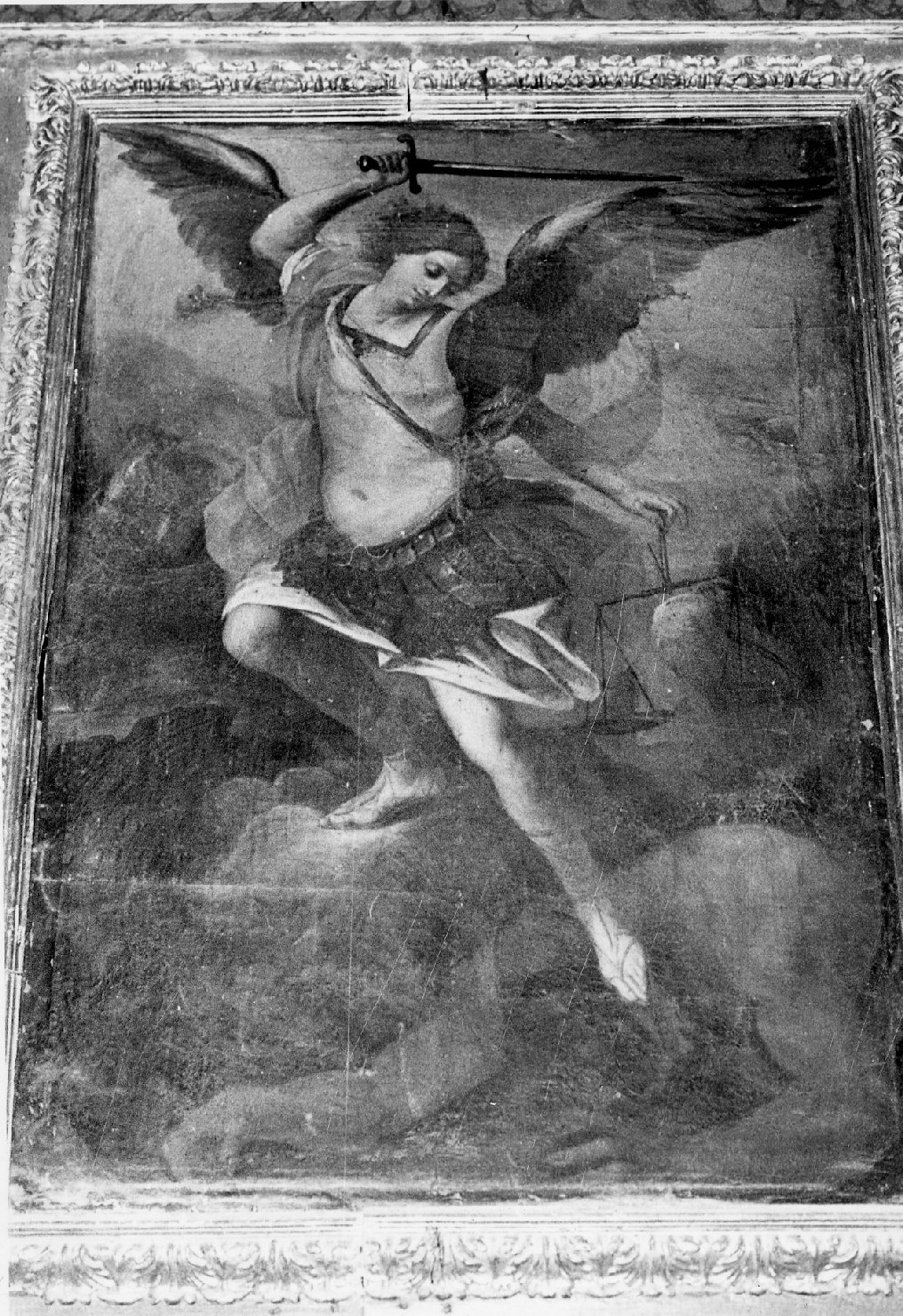 San Michele Arcangelo (dipinto, elemento d'insieme) - manifattura umbra (sec. XVIII)