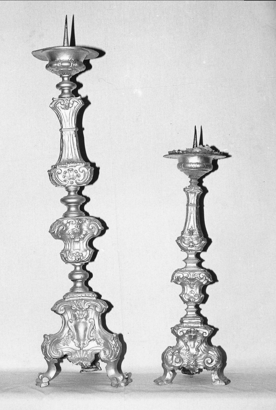 candelabro, serie - manifattura umbra (sec. XVIII)