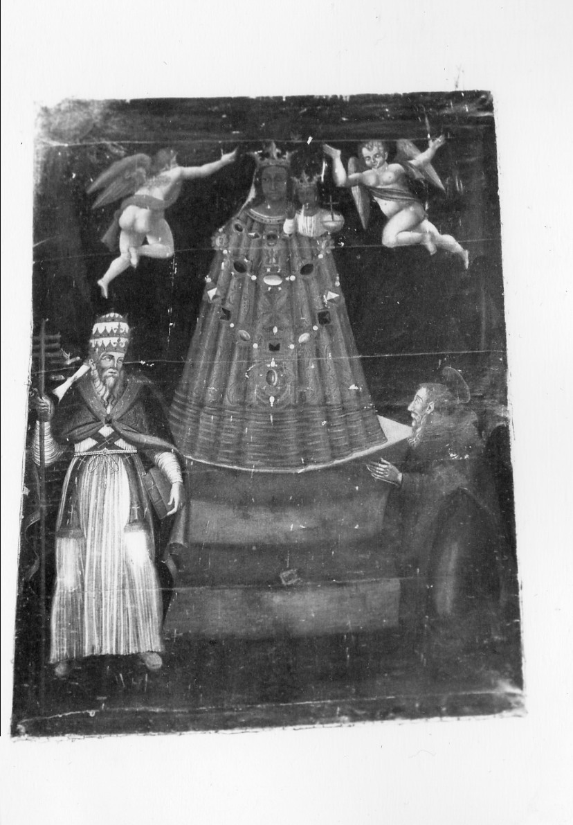 Madonna con Bambino tra angeli e Santi (dipinto) - ambito umbro (sec. XVII)