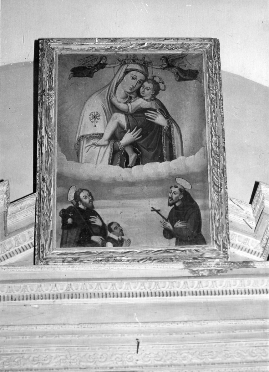 Madonna con Bambino Santi e donatore (dipinto) - ambito umbro (secc. XVII/ XVIII)