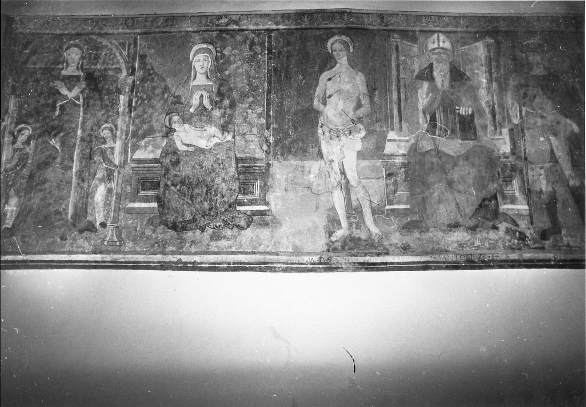 Madonna con Bambino e Santi (dipinto, insieme) - ambito umbro (metà sec. XVI)