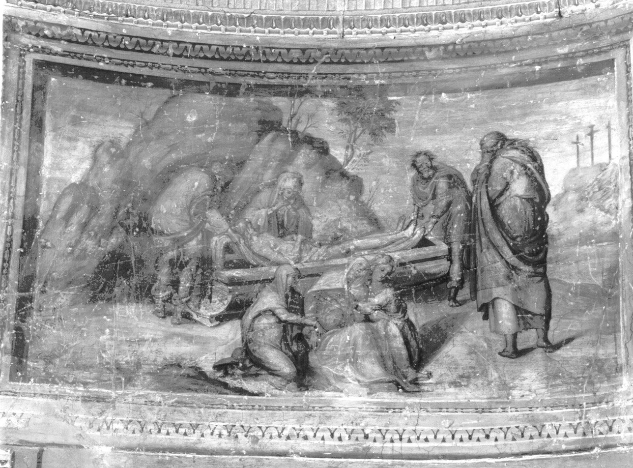 deposizione di Cristo nel sepolcro (dipinto, complesso decorativo) di Zuccari Federico (attribuito) (seconda metà sec. XVI)