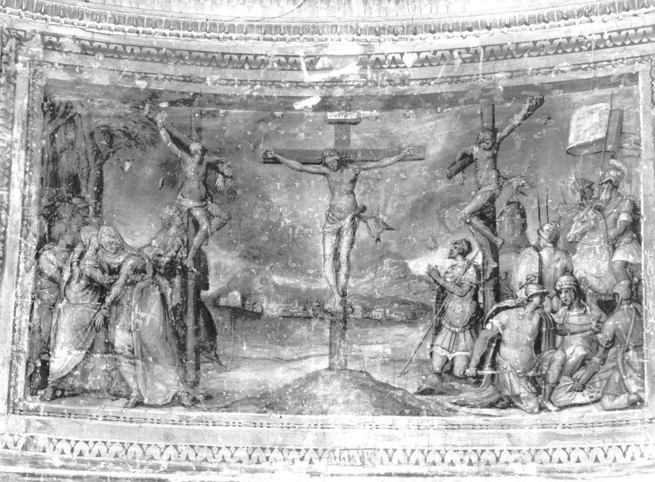 crocifissione di Cristo (dipinto, complesso decorativo) di Zuccari Federico (attribuito) (seconda metà sec. XVI)
