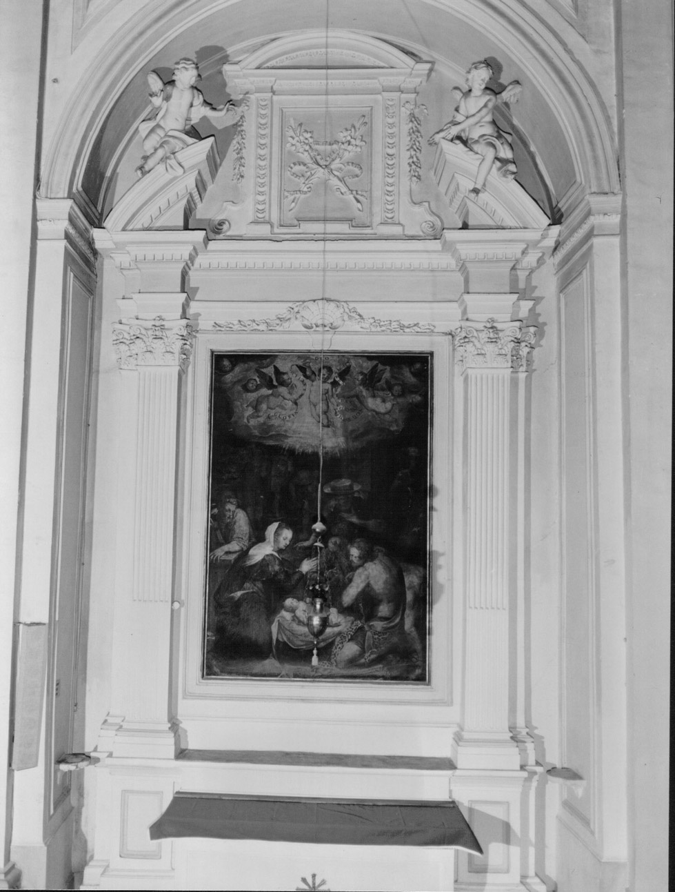 mostra d'altare, elemento d'insieme - bottega Italia centrale (terzo quarto sec. XVIII)