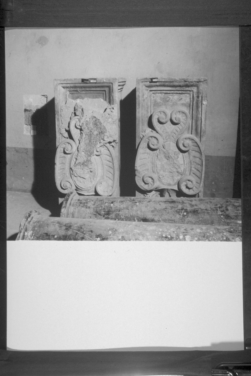 rilievo, coppia - bottega eugubina (sec. XVII)