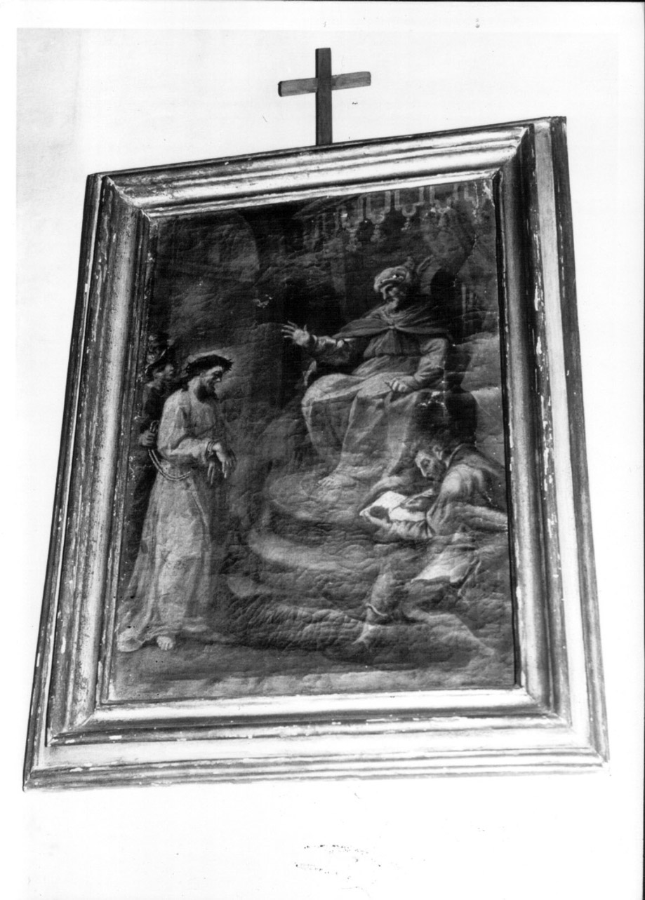 stazione I: Gesù condannato a morte (Via Crucis, elemento d'insieme) di Bertuzzi Nicola detto Anconitano (attribuito) (seconda metà sec. XVIII)
