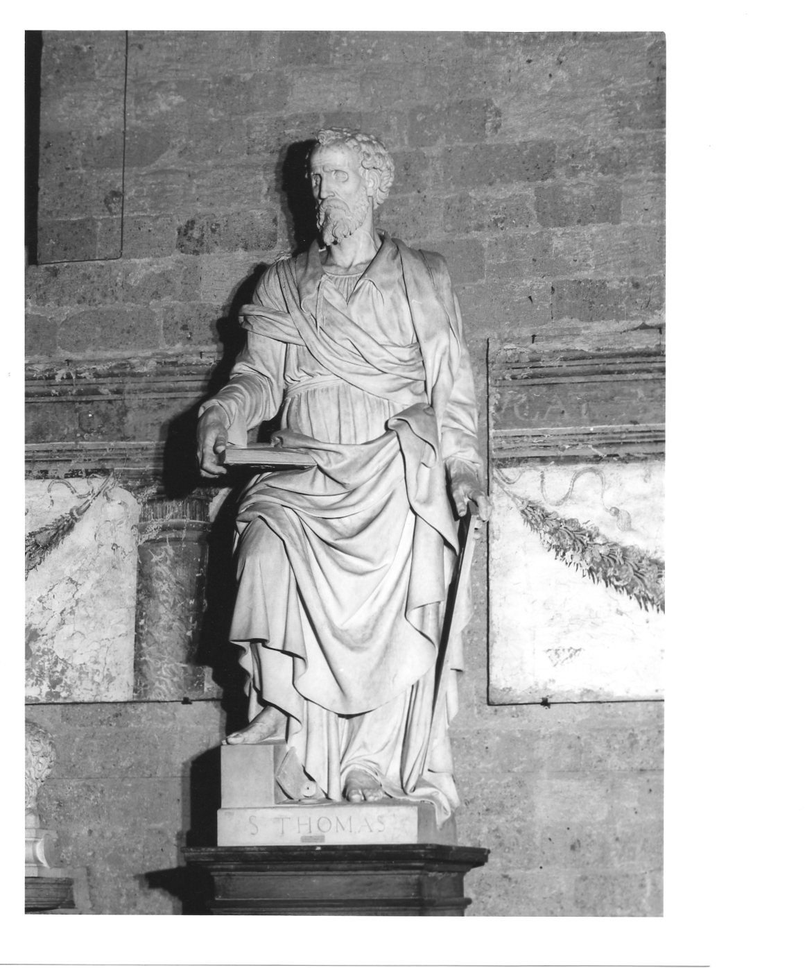 San Tommaso (statua, opera isolata) di Scalza Ippolito (attribuito) (ultimo quarto sec. XVI)