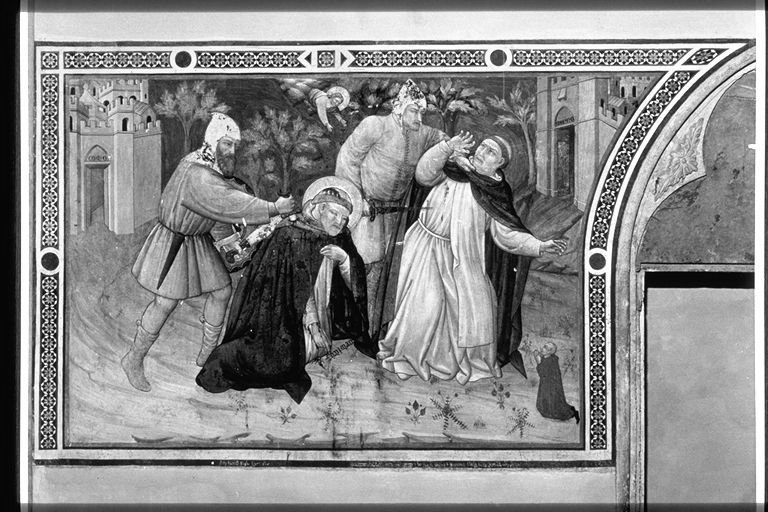 San Pietro da Verona (dipinto, elemento d'insieme) di Petruccioli Cola (attribuito) (fine sec. XIV)
