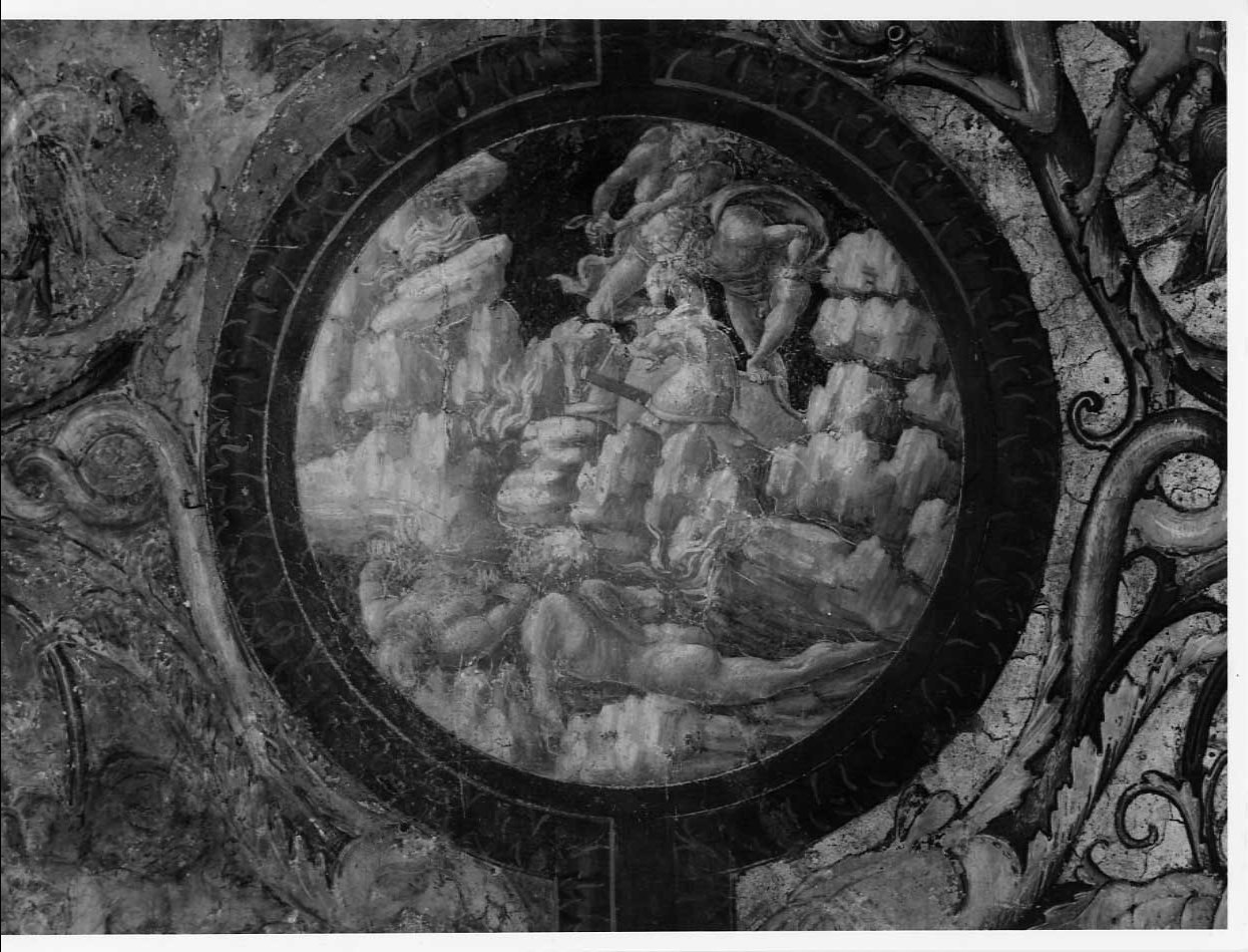 Plutone sull'Etna (dipinto, complesso decorativo) di Signorelli Luca (e aiuti) (sec. XVI)