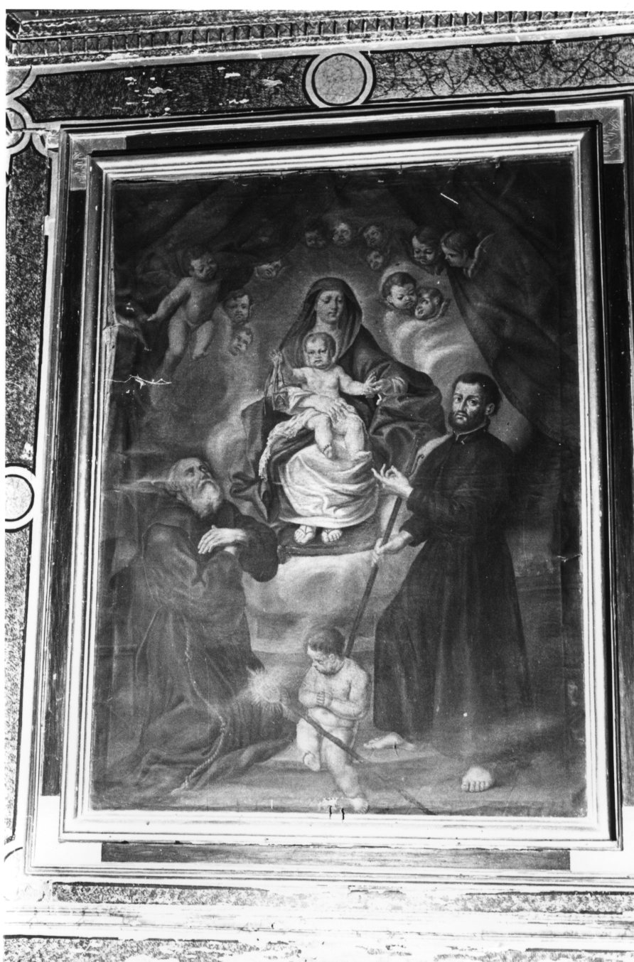 Madonna con Bambino e Santi (dipinto, pendant) - manifattura umbra (sec. XVIII)