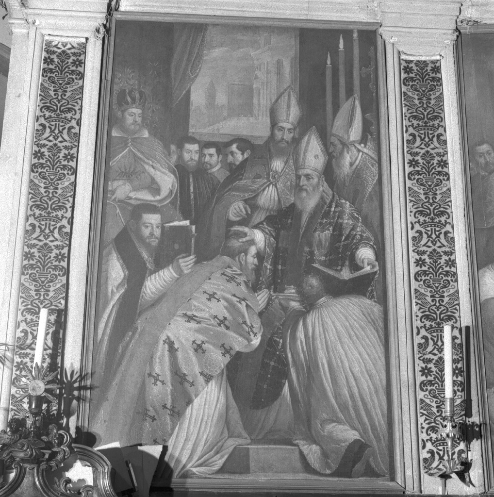 San Giovanni Crisostomo ordinato Vescovo (dipinto) di Damini Pietro (sec. XVII)