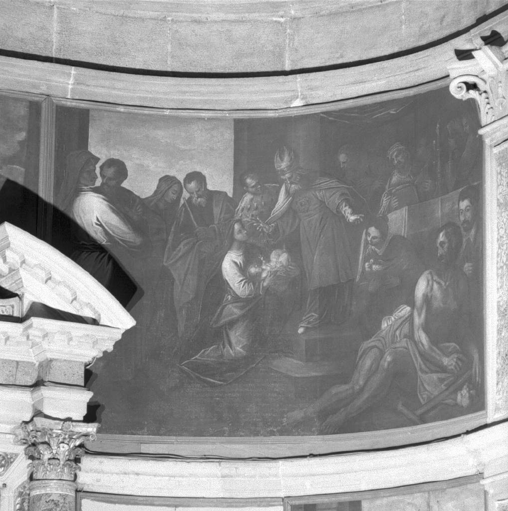 presentazione di Gesù al tempio (dipinto) - bottega veneziana (prima metà sec. XVII)