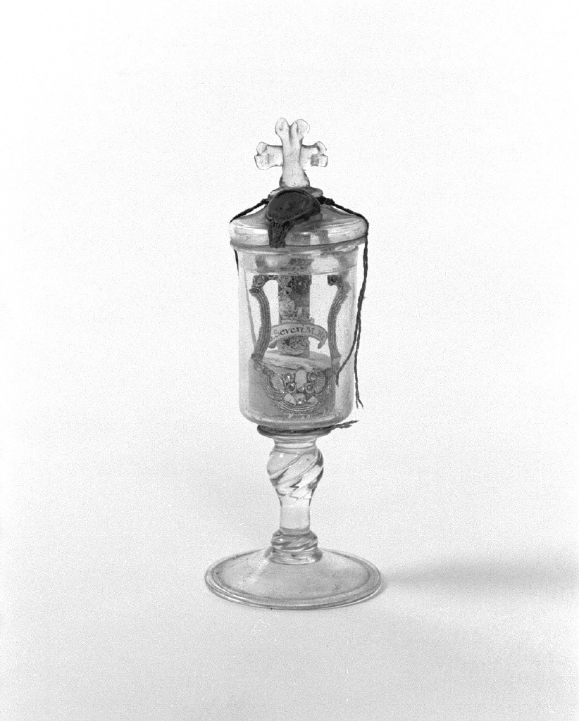 reliquiario - a vaso - manifattura veneziana (sec. XVIII)