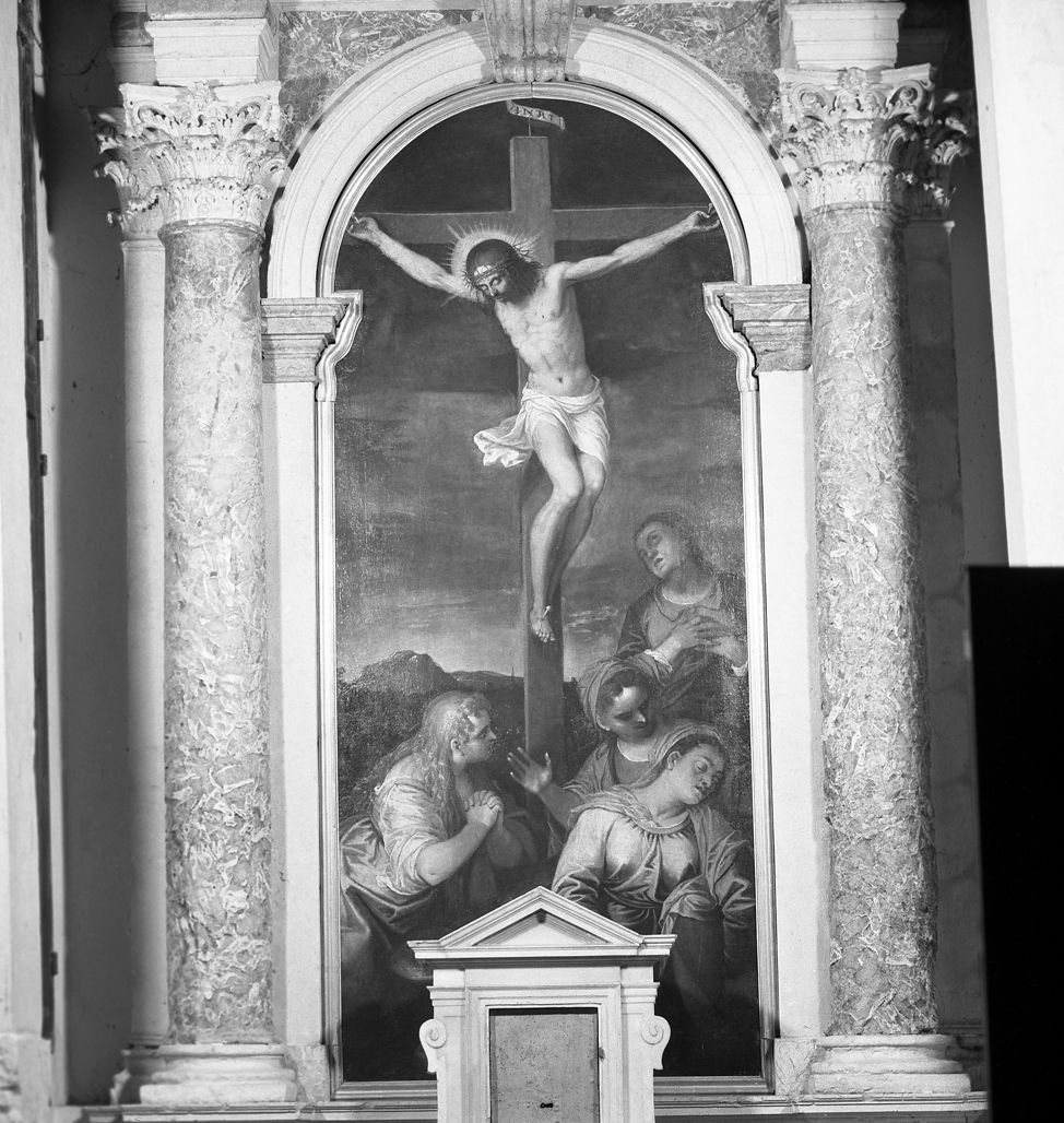 Cristo crocifisso e le pie donne (pala d'altare) - ambito veneto (sec. XVII)