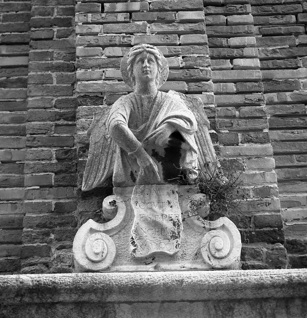angelo con cartiglio (rilievo) - bottega veneziana (sec. XIII)