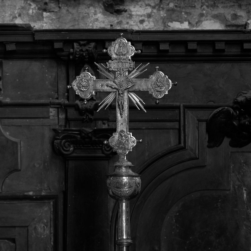 croce processionale - manifattura veneta (sec. XVIII)
