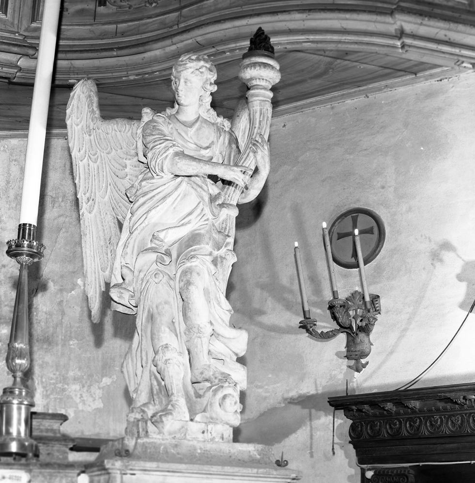 angelo reggicandelabro (statua) - ambito veneto (fine/inizio secc. XVII/ XVIII)