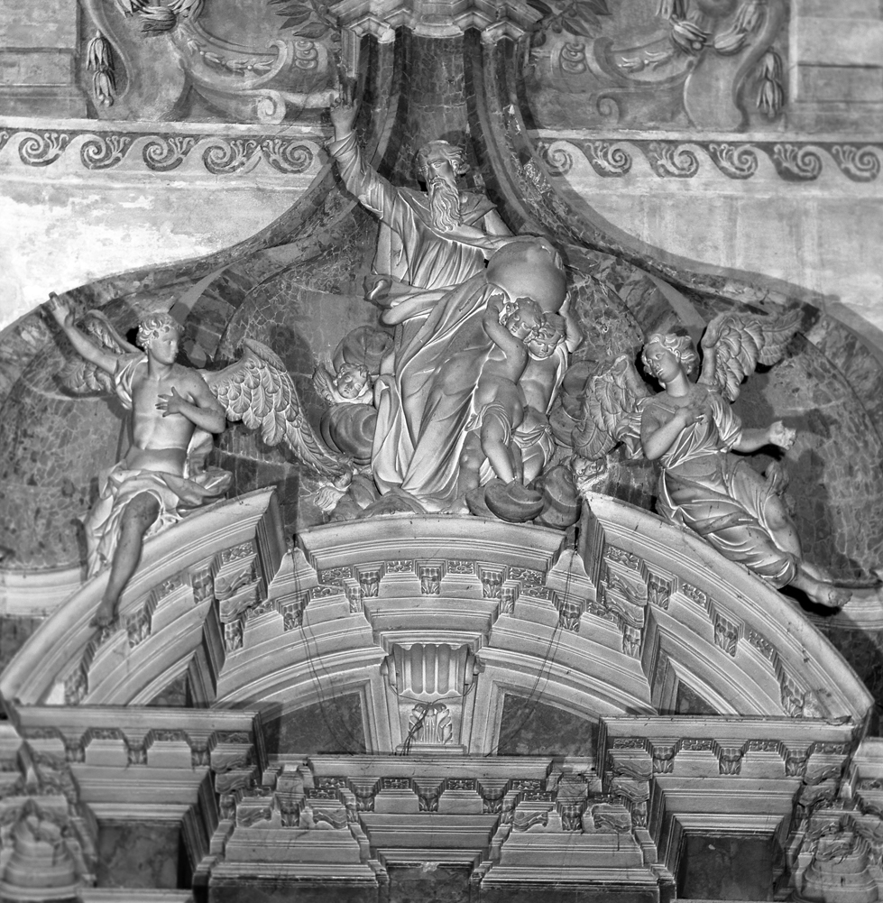 Dio Padre e angeli (gruppo scultoreo) - ambito veneto (sec. XVIII)