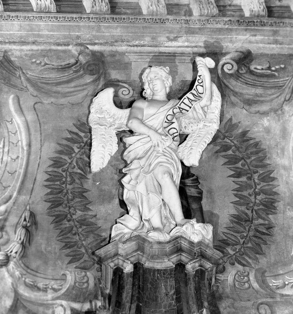 angelo reggicartiglio (statua) - ambito veneto (sec. XVIII)