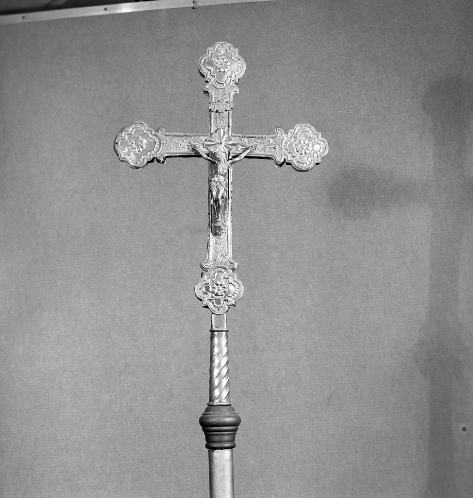 Cristo crocifisso (croce processionale) - ambito veneto (sec. XIX)