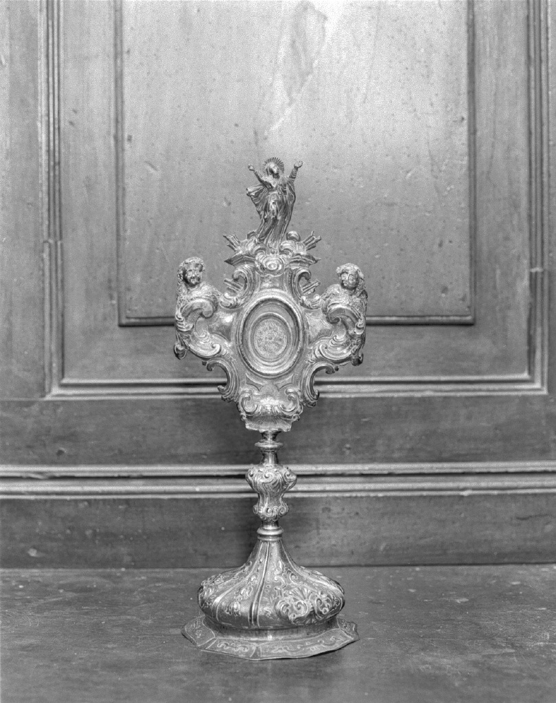 reliquiario - a ostensorio - bottega veneta (metà sec. XVIII)