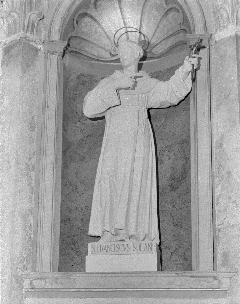 San Francesco Solano (scultura) - ambito veneto (fine/inizio secc. XIX/ XX)