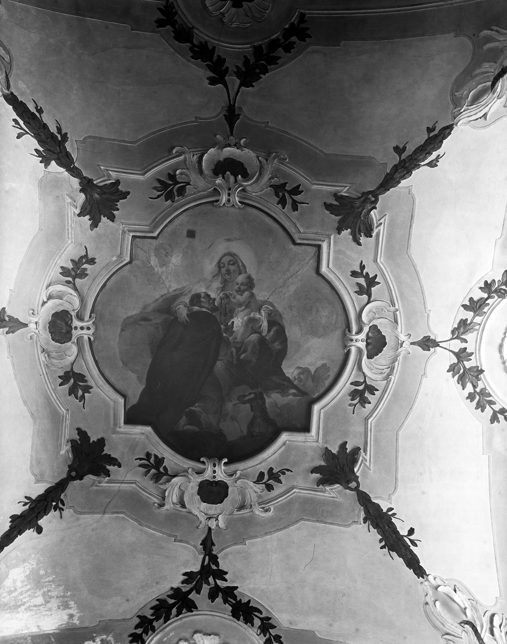 Madonna col Bambino e S. Domenico (dipinto) di Canal Giovanni Battista (sec. XVIII)