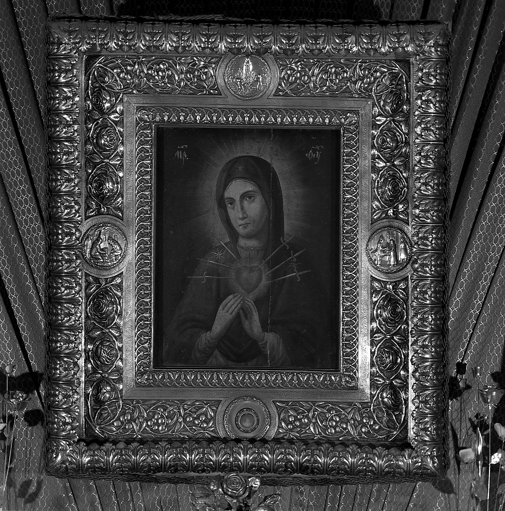 La Madonna dei Dolori, detta la Madonna del Don (dipinto) - ambito russo (secc. XVIII/ XIX)