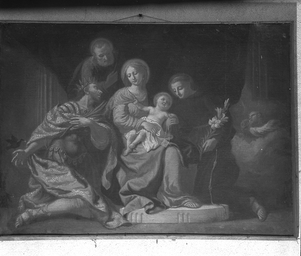 Madonna col Bambino e i santi Giuseppe, Osvaldo e Antonio da Padova (dipinto) - ambito veneto (sec. XVII)