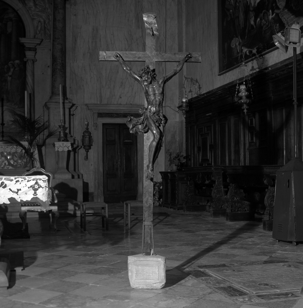 Cristo crocifisso (croce processionale) - ambito veneto (seconda metà sec. XVII)