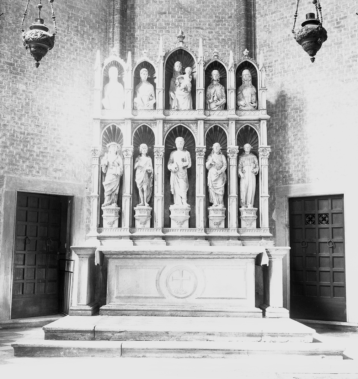 altare, insieme - ambito veneto (sec. XV)