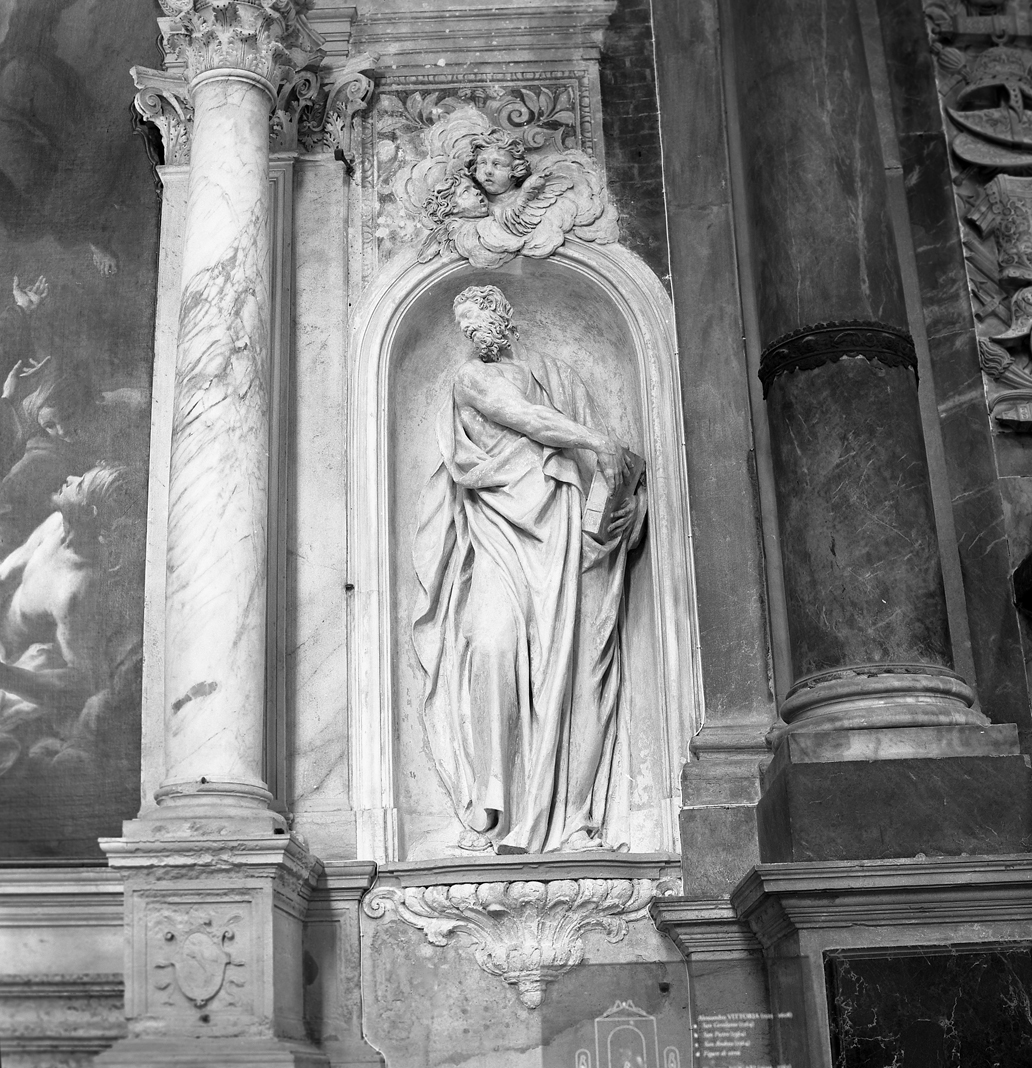 Sant'Andrea (scultura, elemento d'insieme) di Vittoria Alessandro (sec. XVI)