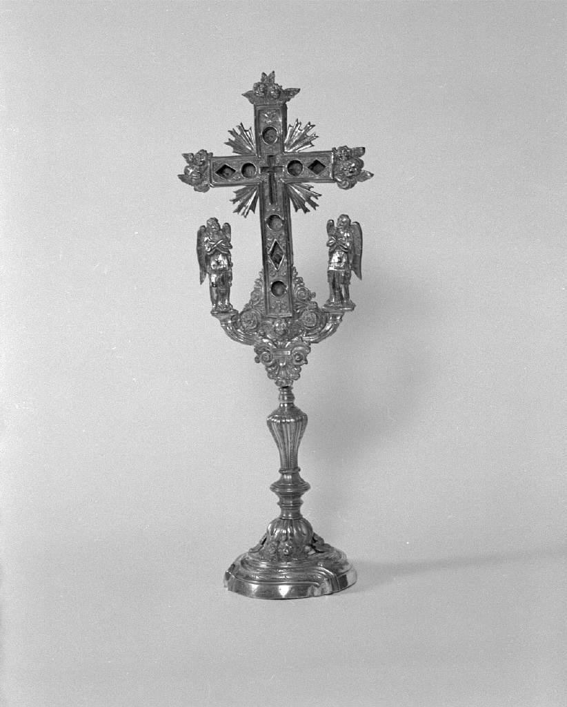 reliquiario - a croce - bottega veneta (sec. XVII, sec. XIX)