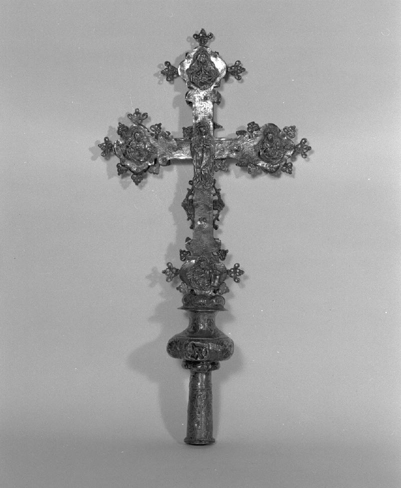 croce processionale - bottega veneziana (secc. XVII/ XVIII)