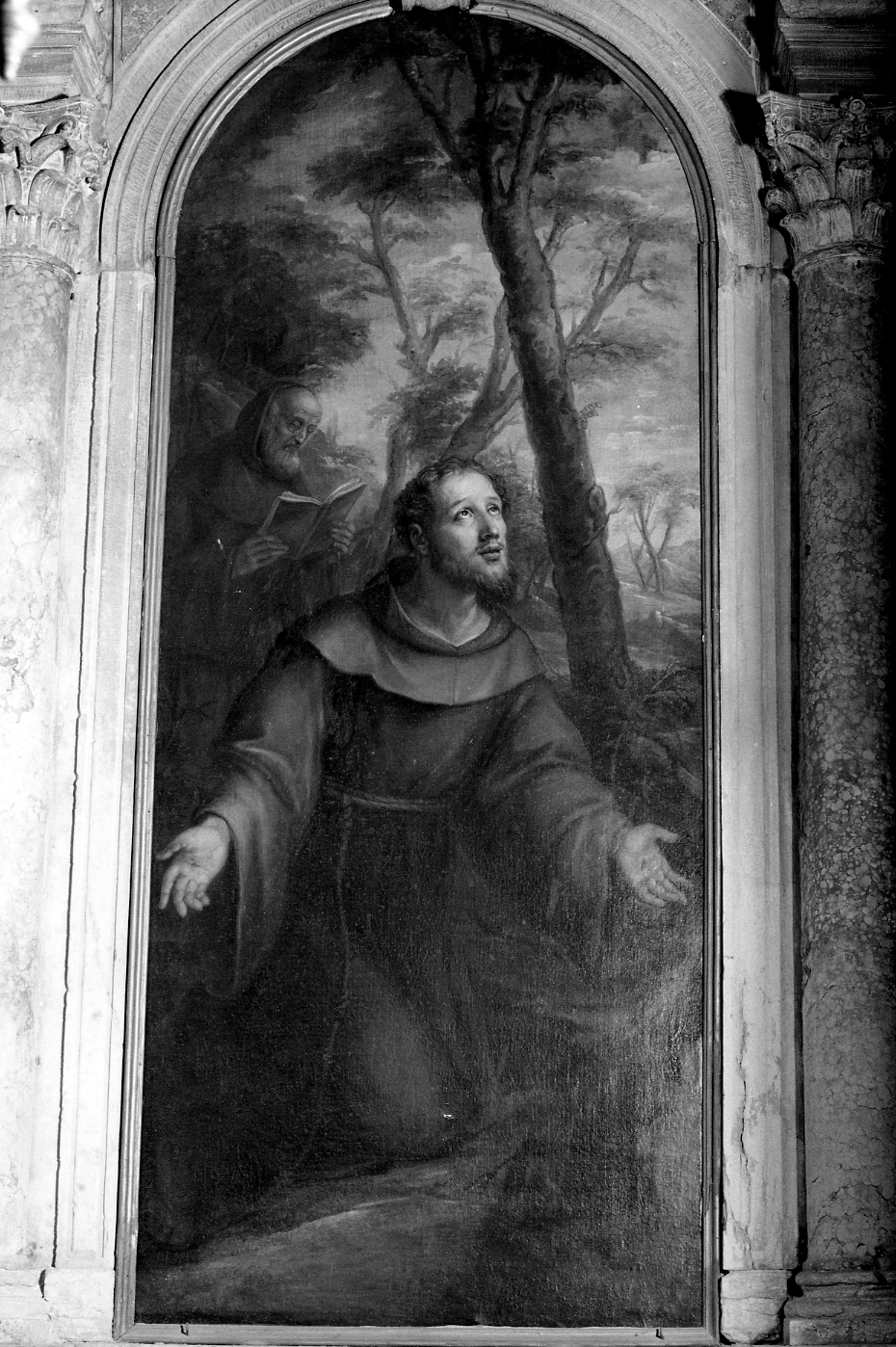 San Francesco d'Assisi in preghiera (dipinto) - ambito veneto (sec. XVII)