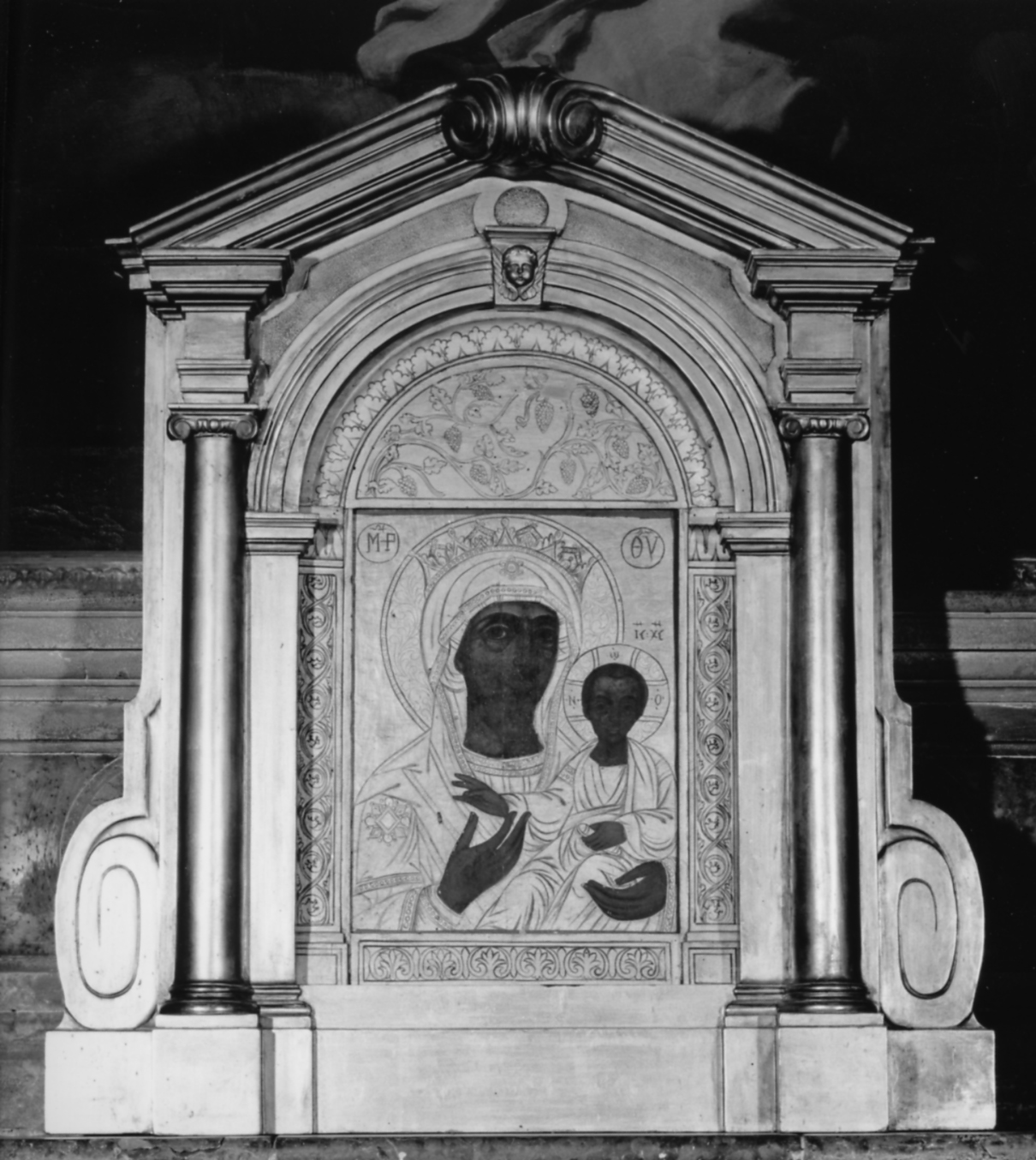 Madonna con Bambino (icona) - ambito veneto-cretese (sec. XVII)