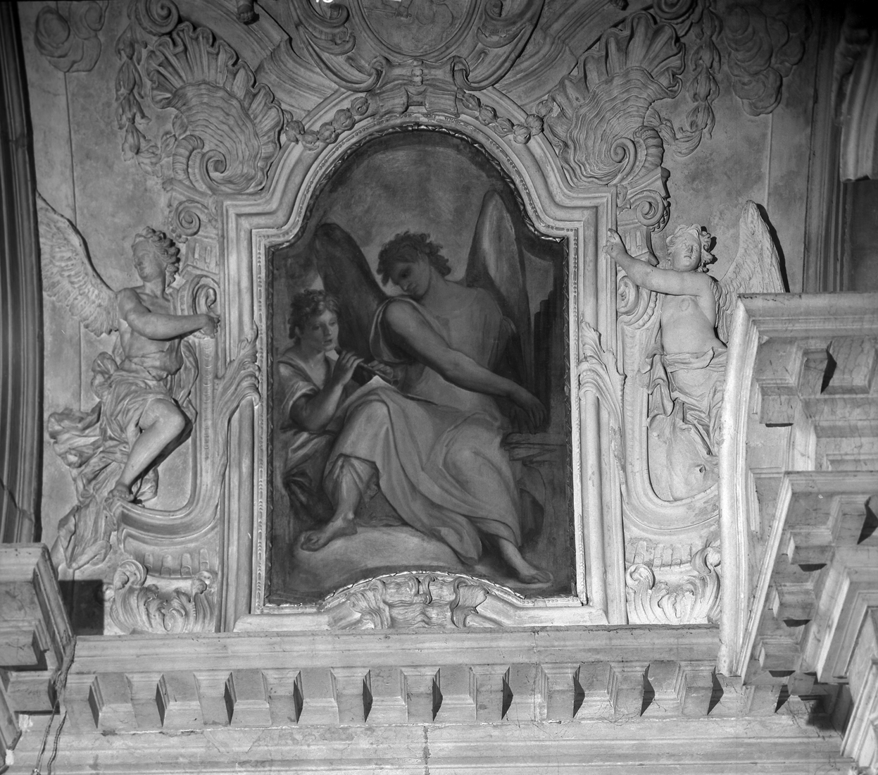 angeli musicanti (dipinto, elemento d'insieme) di Fumiani Giovanni Antonio (fine/inizio secc. XVII/ XVIII)