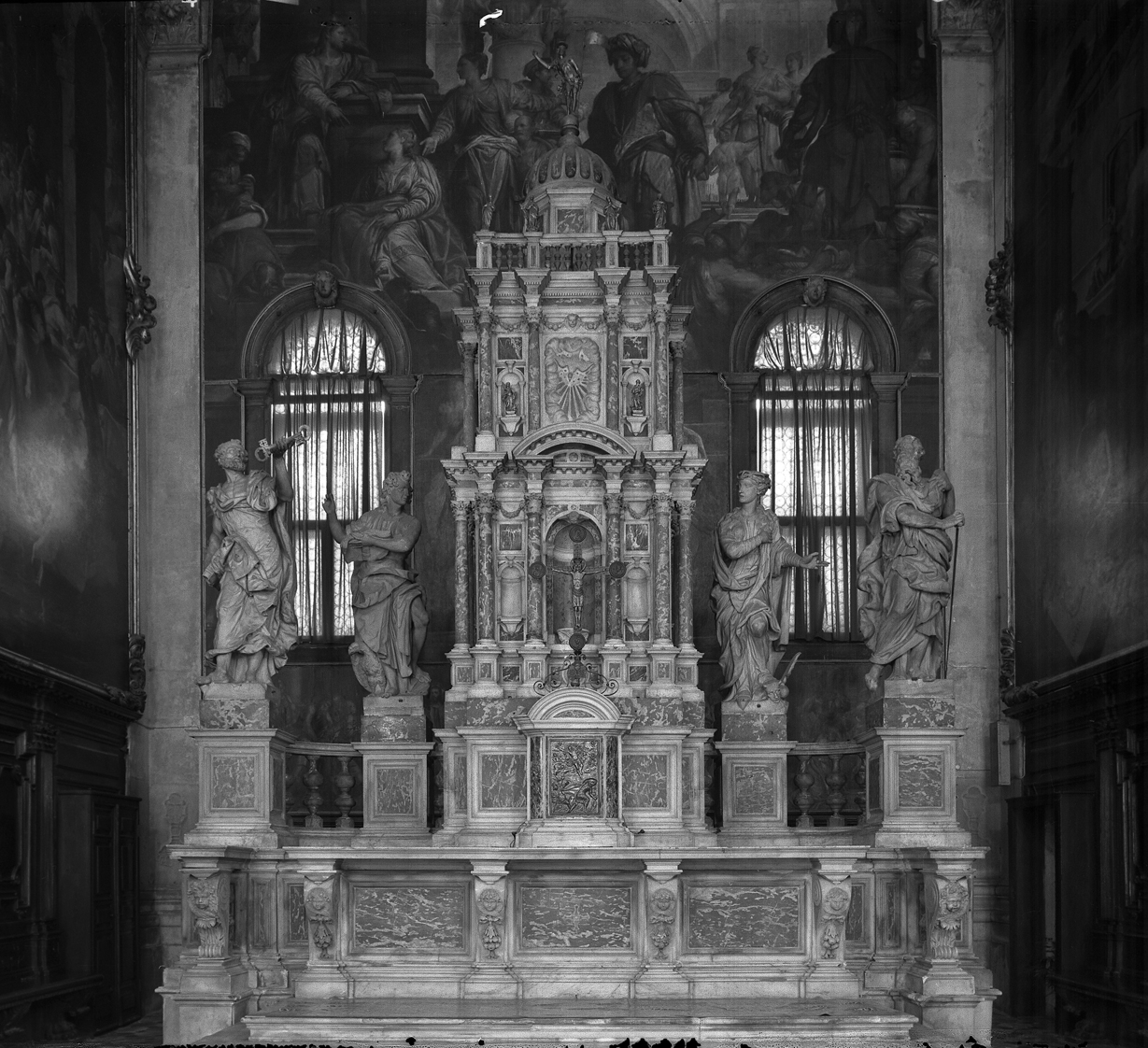 altare maggiore, insieme di Sardi Giuseppe (sec. XVII)