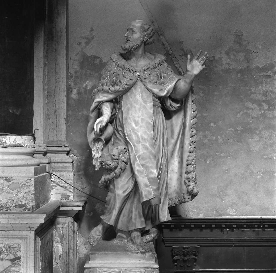Sant'Eliseo (statua, elemento d'insieme) di Merengo Arrigo (scuola) (seconda metà sec. XVII)