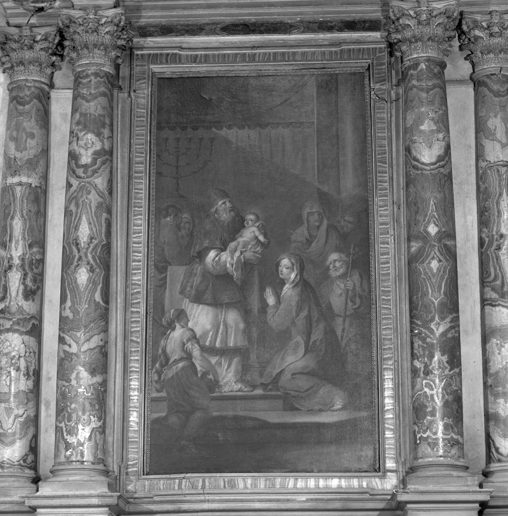 purificazione della Madonna (pala d'altare) di Novelli Pietro Antonio (secc. XVIII/ XIX)