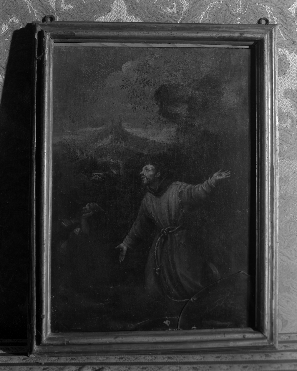 San Francesco d'Assisi riceve le stimmate (dipinto) - ambito veneto (fine/inizio secc. XVI/ XVII)