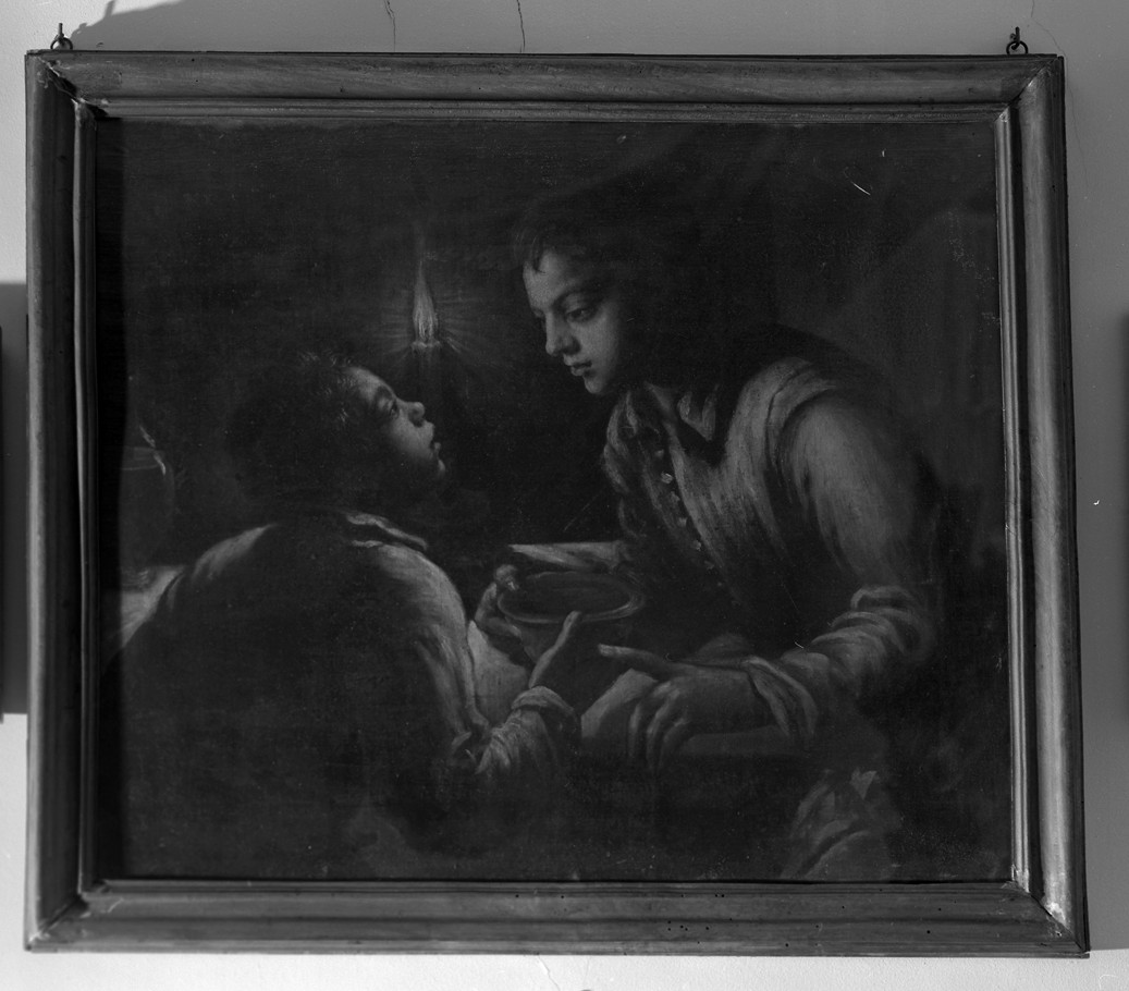 Esaù vende la primogenitura a Giacobbe (dipinto) - ambito veneto (prima metà sec. XVII)