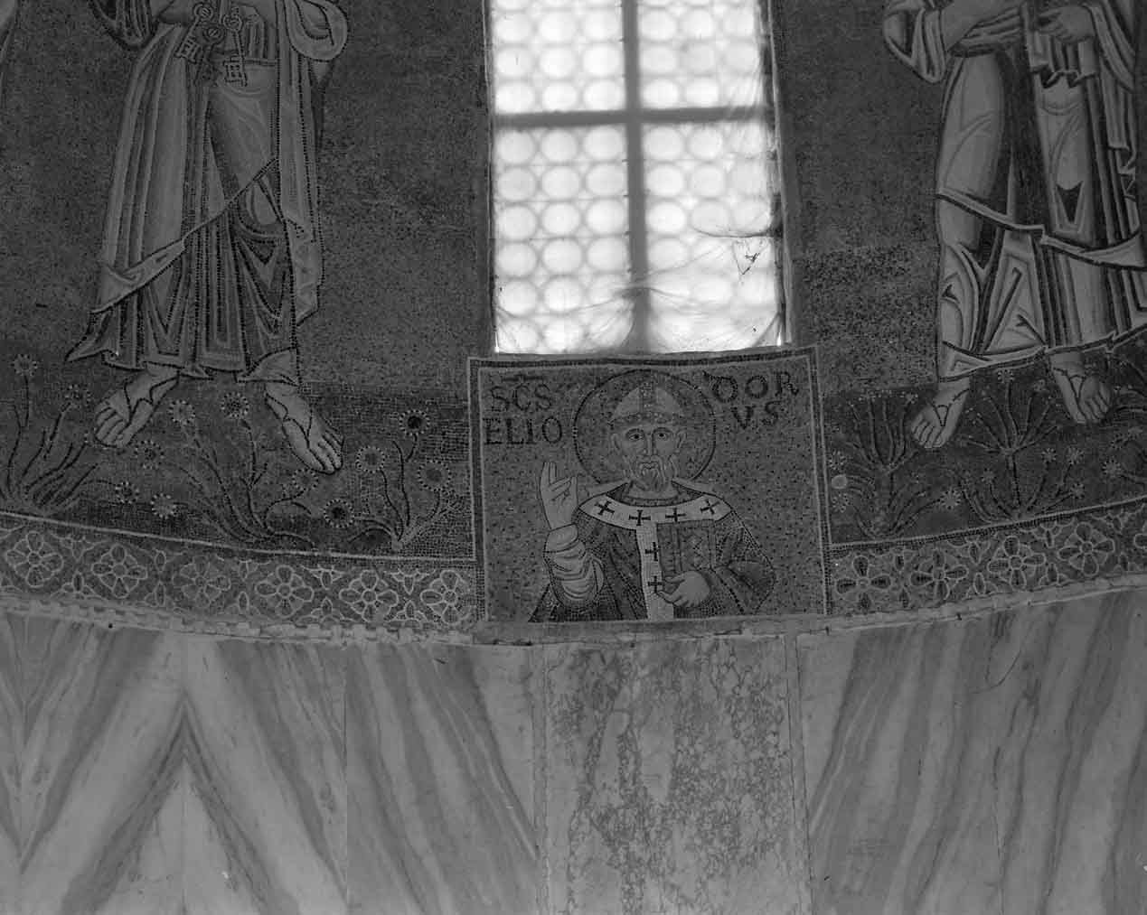 Sant'Eliodoro (decorazione musiva) di Bonazza Francesco (sec. XVIII)