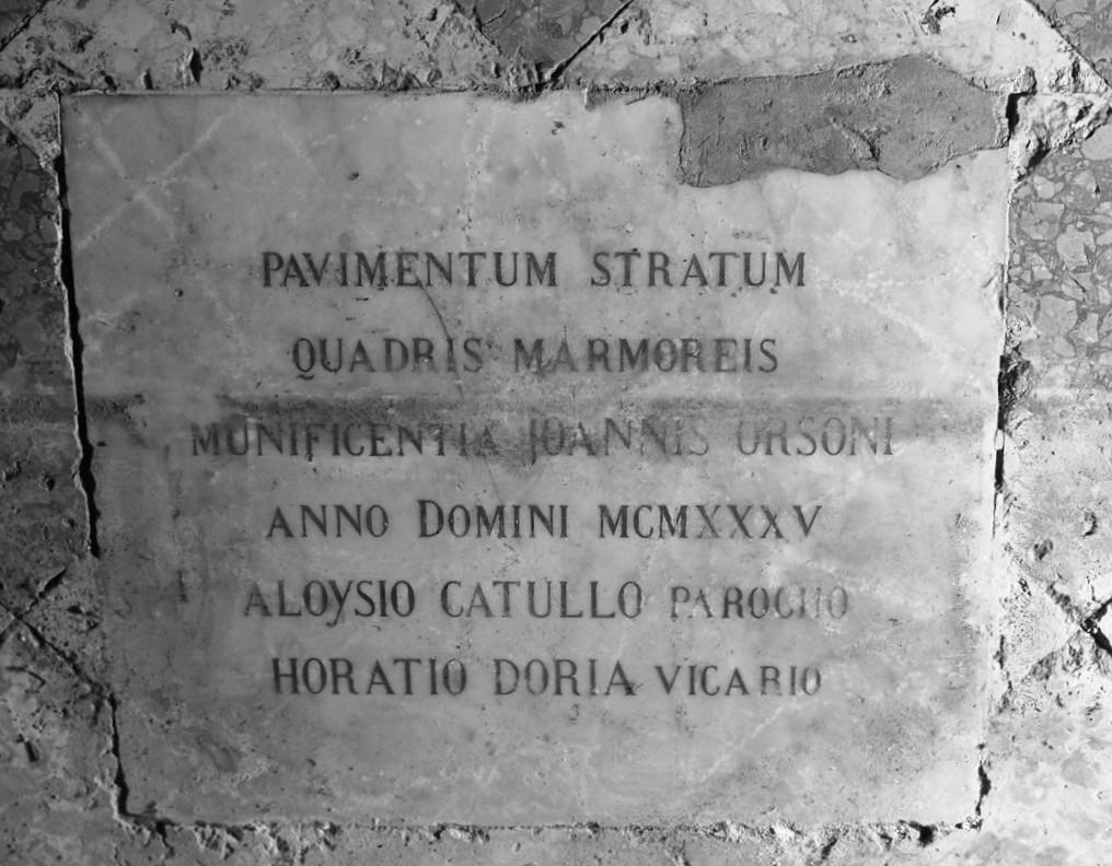 lapide commemorativa - ambito veneziano (sec. XX)