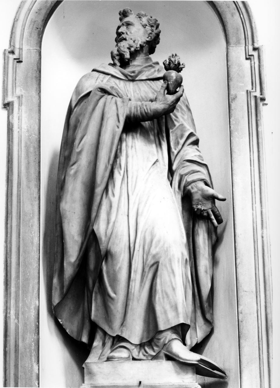 Santo (statua) di Bernardi Giuseppe detto Giuseppe Torretti (sec. XVIII)