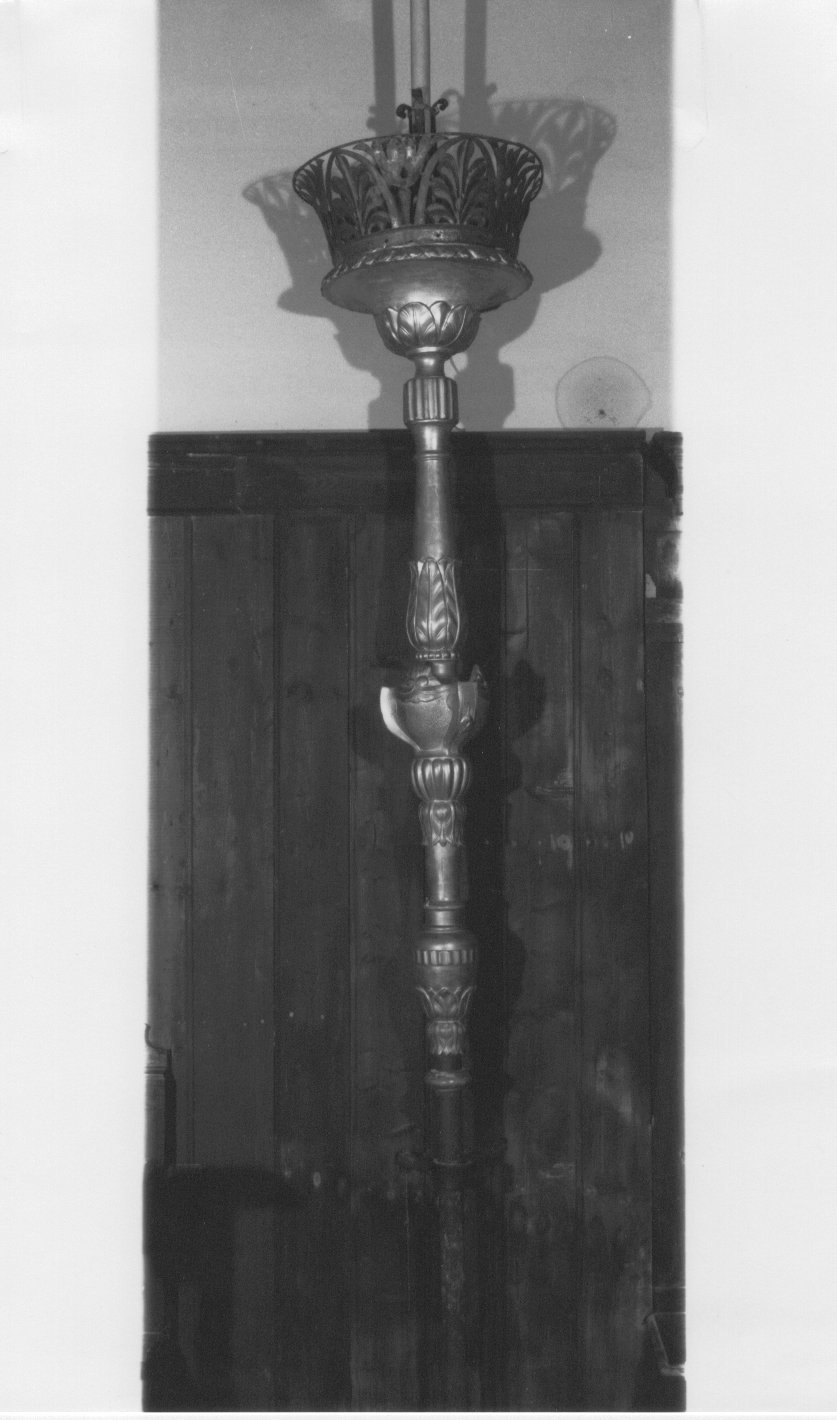 candelabro portatile - ambito veneto (prima metà sec. XIX)