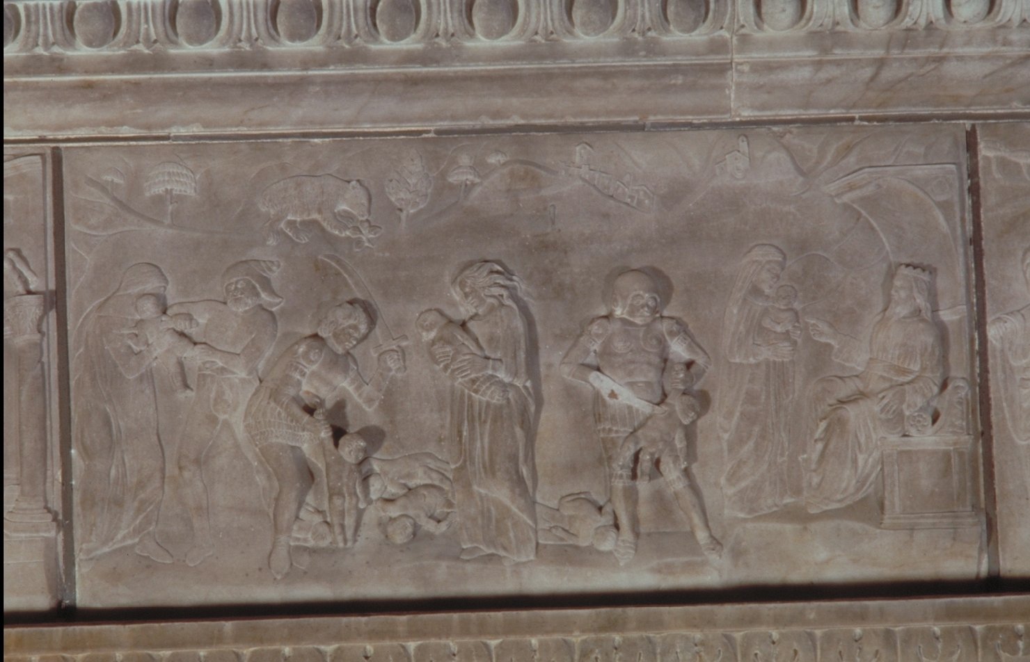strage degli innocenti (rilievo, elemento d'insieme) di Bellano Bartolomeo (attribuito) (seconda metà sec. XV)