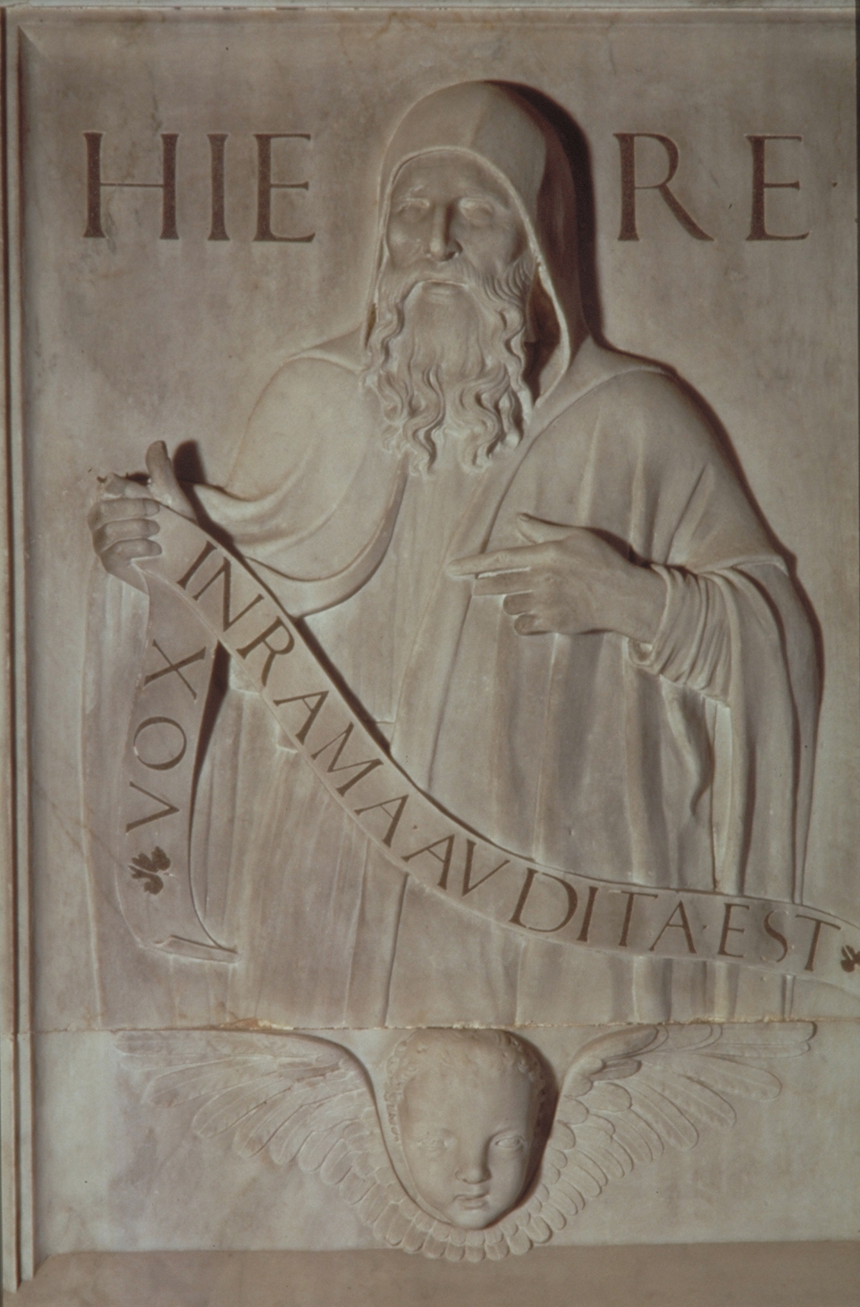 Geremia (rilievo, elemento d'insieme) di Lombardo Pietro (attribuito) (seconda metà sec. XV)