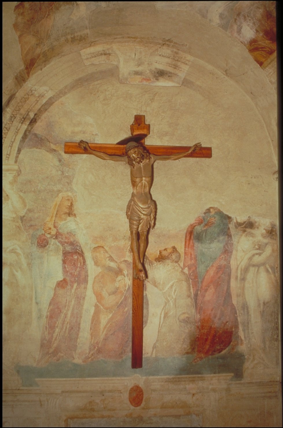 adorazione della croce (decorazione pittorica, insieme) di Meldolla Andrea detto Andrea Schiavone (inizio sec. XV)